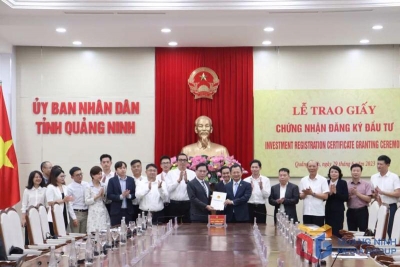 Quang Ninh granted investment certificates “super speed” for 2 projects of nearly 6,000 billion VND Quang Ninh granted investment certificates “super speed” for 2 projects of nearly 6,000 billion VND