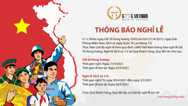 Holiday Notice Hung Kings’ Commemorations and 30/4-1/5 celebration 2021