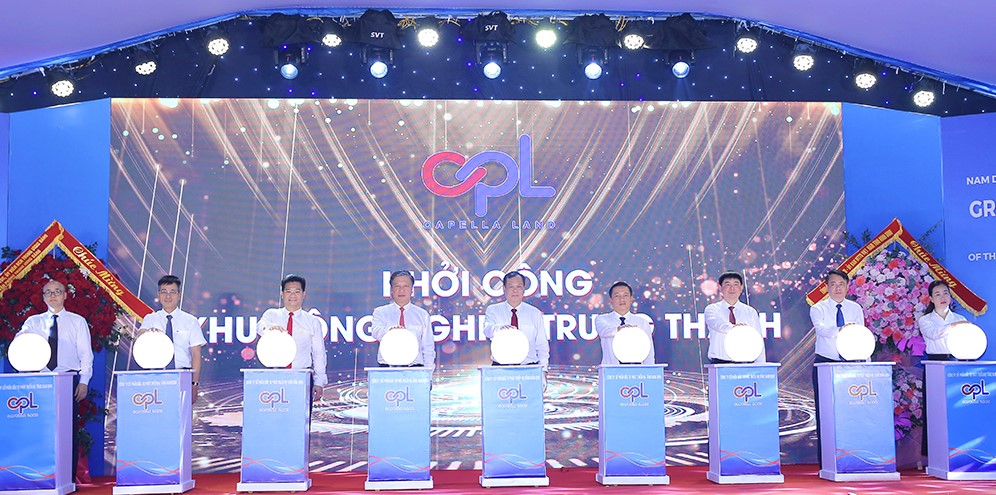 Ninh Bình khởi công KCN Trung Thành, điểm đến mới cho công nghiệp xanh