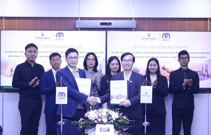 Cụm công nghiệp Stavian Hưng Yên ký kết thỏa thuận cho thuê đất với các nhà đầu tư Cụm công nghiệp Stavian Hưng Yên ký kết thỏa thuận cho thuê đất với các nhà đầu tư