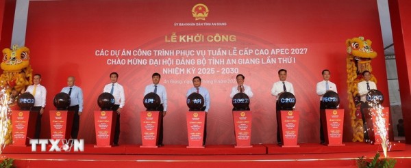An Giang: Khởi động 10 dự án, công trình phục vụ Tuần lễ Cấp cao APEC 2027