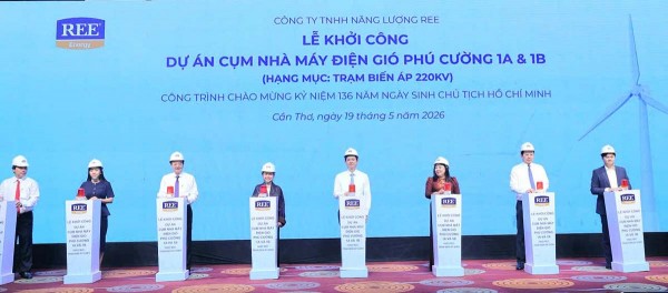 Khởi công Dự án Cụm nhà máy điện gió Phú Cường 1A và 1B - Hạng mục Trạm biến áp 220 kV