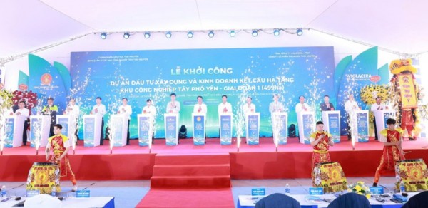 Lễ khởi công Dự án Đầu tư xây dựng và kinh doanh kết cấu hạ tầng Khu công nghiệp (KCN) Tây Phổ Yên – Giai đoạn 1
