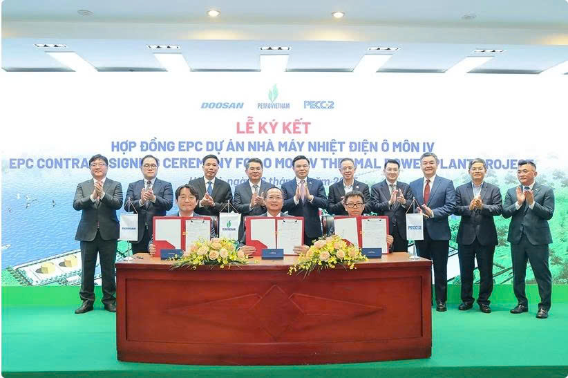 Petrovietnam ký kết hợp đồng EPC Dự án Nhà máy nhiệt điện Ô Môn IV
